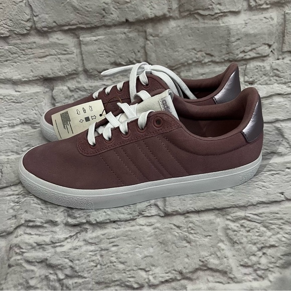 Adidas Vulc Raid3R Sneaker Skate Shoe Magic Mauve Suede Athletic 7.5 NEW - Picture 8 of 11